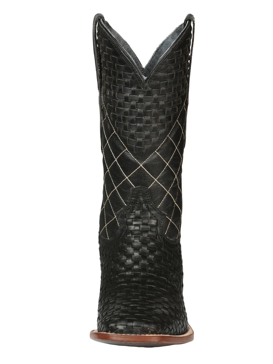 El General Men's Rodeo Boots Petatillo LeatherBlack 45438 - OriginalWestern.com