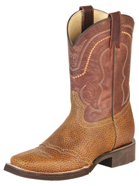 El General Men's Square Toe Cowboy Boot–Crazy Honey 43012 - OriginalWestern.com
