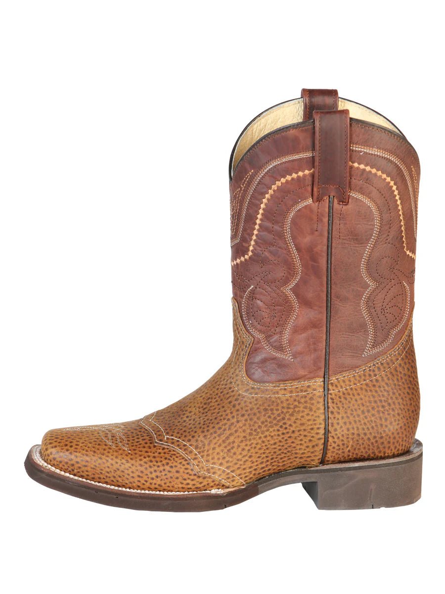El General Men's Square Toe Cowboy Boot–Crazy Honey 43012 - OriginalWestern.com