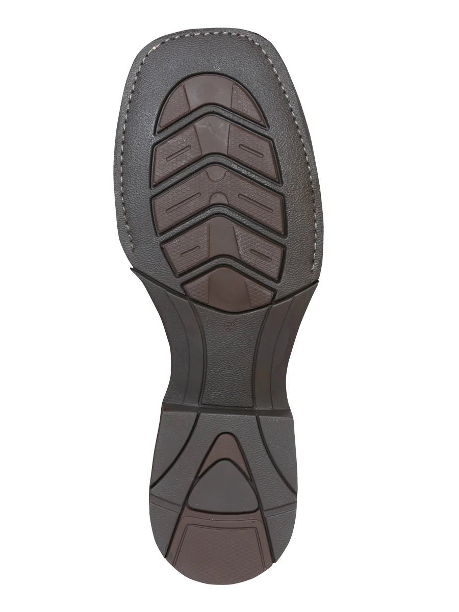 El General Men's Square Toe Cowboy Boot–Crazy Tan 43011 - OriginalWestern.com