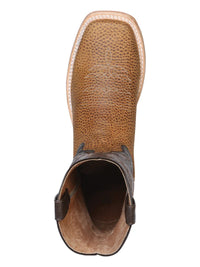 El General Men's Square Toe Cowboy Boot–Floater Light Brown 43009 - OriginalWestern.com