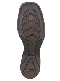 El General Men's Square Toe Leather Cowboy Boot–Crazy Dark Brown 43004 - OriginalWestern.com