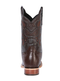 El General Men's Square Toe Leather Cowboy Boot–Printed Lizard 41791 - OriginalWestern.com