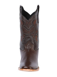 El General Men's Square Toe Leather Cowboy Boot–Printed Lizard 41791 - OriginalWestern.com