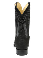 El General Men's Westeen Boots–Imitation Bull Neck Black 45666 - OriginalWestern.com