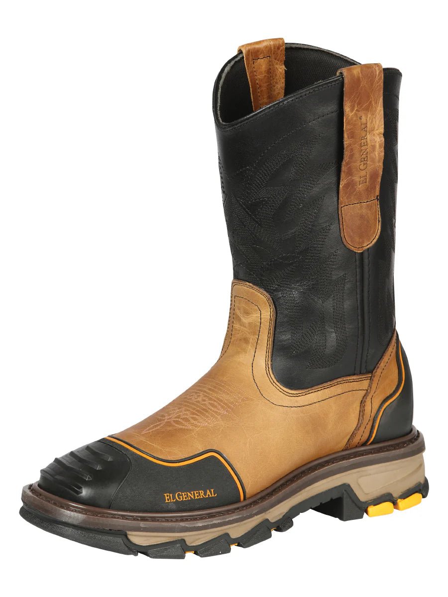 El General Men´s Work Boot – Crazy Leather – Mantequilla 44686 - OriginalWestern.com