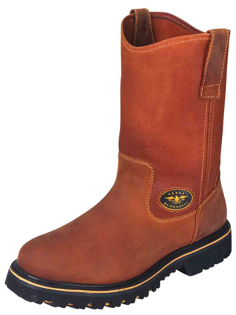 El General Men's Work Boot with Steel Toe – Honey 31329 - OriginalWestern.com