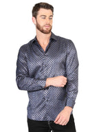 El General - Navy Blue Casual Long-Sleeve Shirt 44551 - OriginalWestern.com