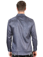 El General - Navy Blue Casual Long-Sleeve Shirt 44551 - OriginalWestern.com