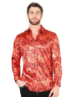 El General - Casual Long Sleeve Shirt - Red 44592