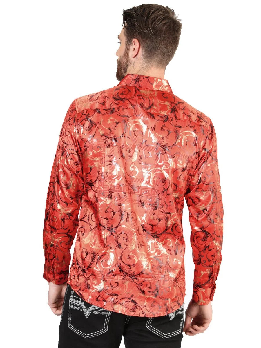 El General - Casual Long Sleeve Shirt - Red 44592