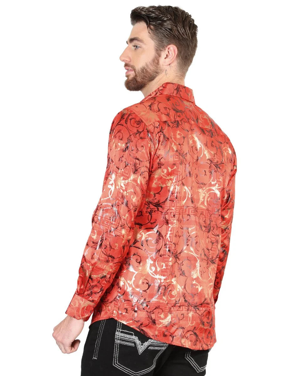 El General - Casual Long Sleeve Shirt - Red 44592