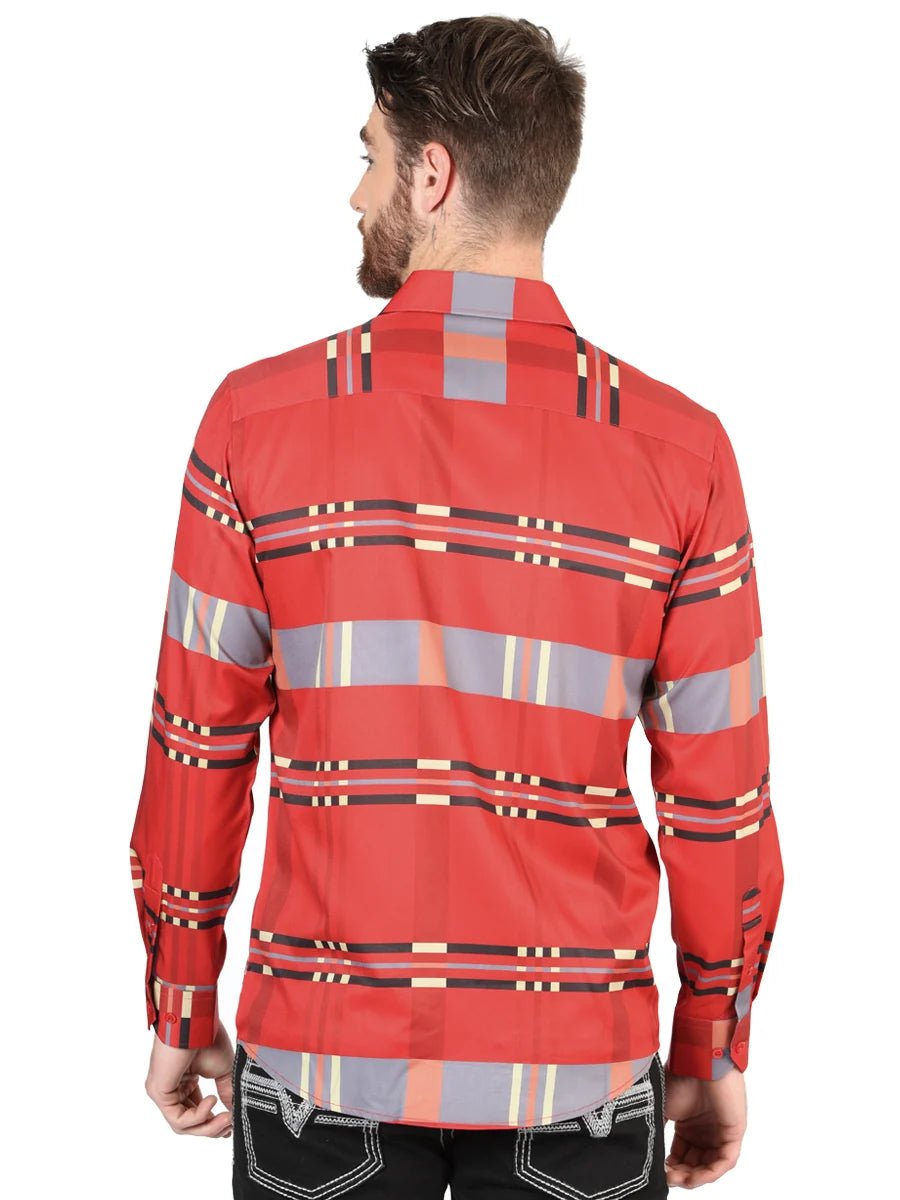 El General Red Casual Long-Sleeve Shirt 44601 - OriginalWestern.com