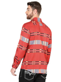 El General Red Casual Long-Sleeve Shirt 44601 - OriginalWestern.com