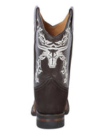 El General Rodeo Boot–Crazy Brown/Dark Brown with Embroidery 34311 - OriginalWestern.com