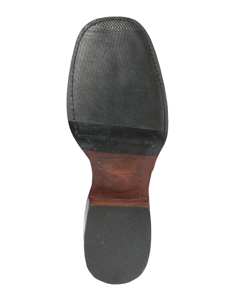 El General Rodeo Boot–Imit Avestruz–Brown 44665 - OriginalWestern.com