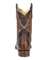 El General Rodeo Boot–Imit Avestruz–Brown 44665 - OriginalWestern.com