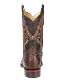 El General Rodeo Boot–Imit Avestruz–Brown 44665 - OriginalWestern.com