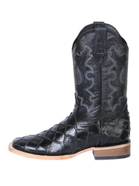 El General Rodeo Boot–Imitation Pirarucu–Black 41792 - OriginalWestern.com