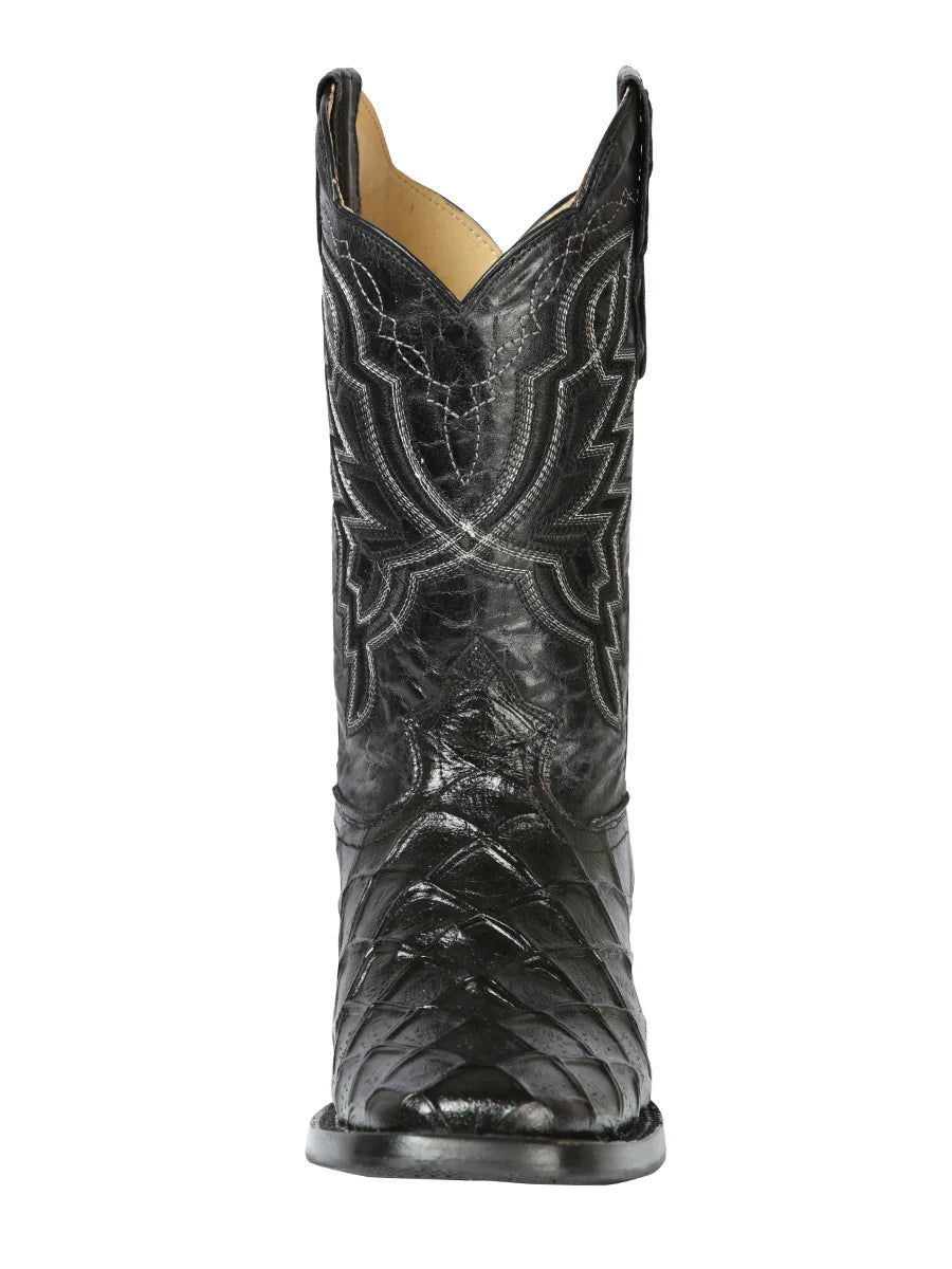 El General Rodeo Boot–Imitation Pirarucu–Black 44663 - OriginalWestern.com