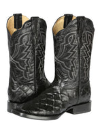 El General Rodeo Boot–Imitation Pirarucu–Black 44663 - OriginalWestern.com