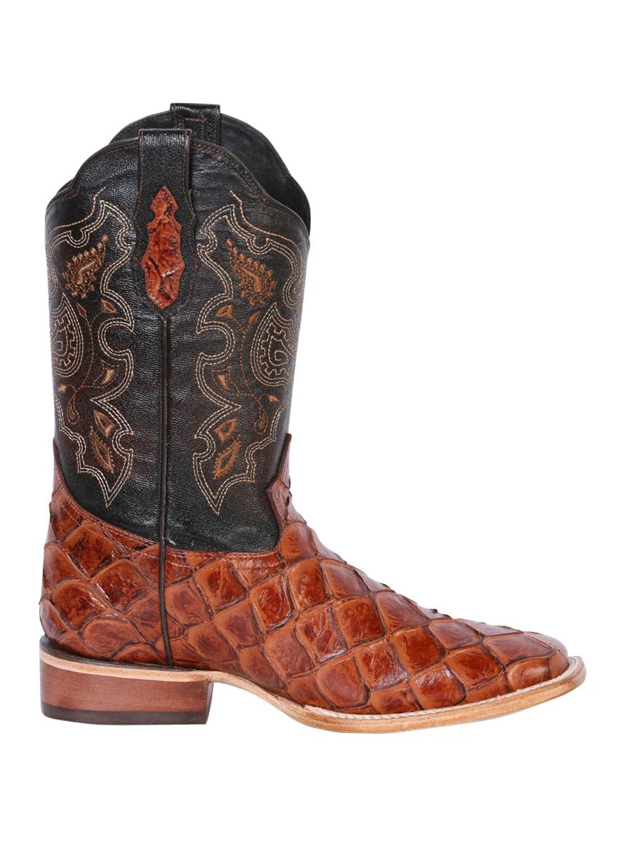 El General Rodeo Boot–Imitation Pirarucu Cognac 41793 - OriginalWestern.com