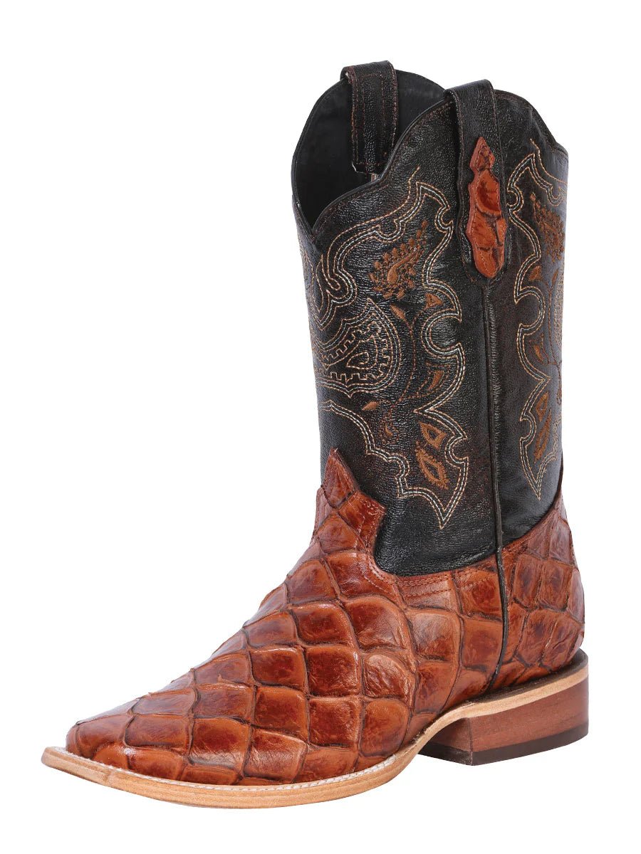 El General Rodeo Boot–Imitation Pirarucu Cognac 41793 - OriginalWestern.com