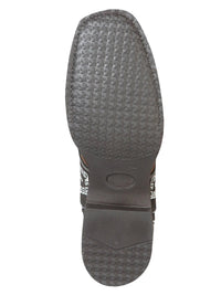 El General Rodeo Boot–Nobuck Dark Brown with Embroidery 51117 - OriginalWestern.com