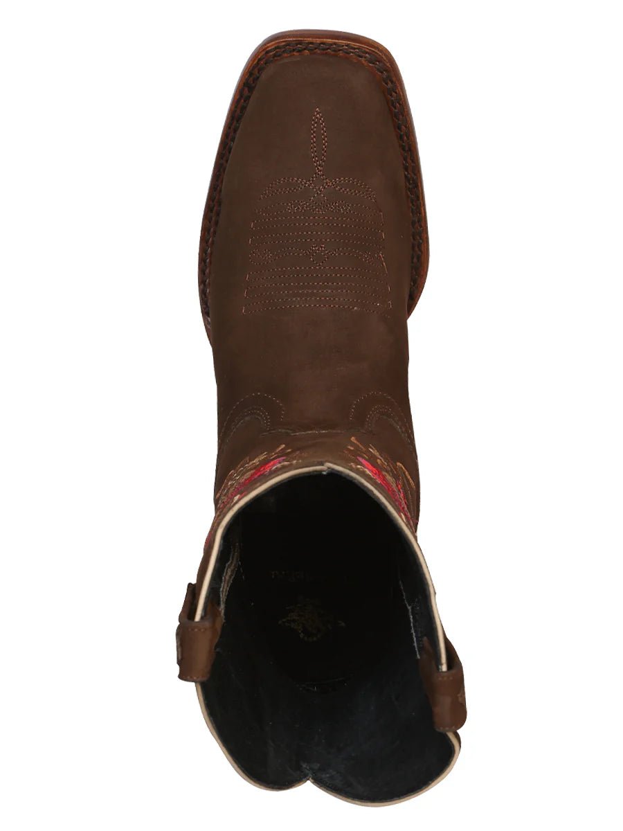 El General Rodeo Boot–Suede Brown 42025 - OriginalWestern.com