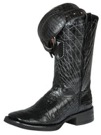 El General Rodeo–Printed Alligator Leather Boots–Black 44671 - OriginalWestern.com
