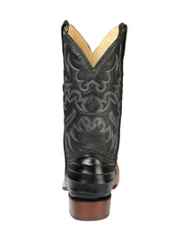 El General Rodeo–Printed Alligator Leather Boots–Black 44938 - OriginalWestern.com