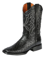 El General Rodeo–Printed Osther Skin Boot–Black 44673 - OriginalWestern.com