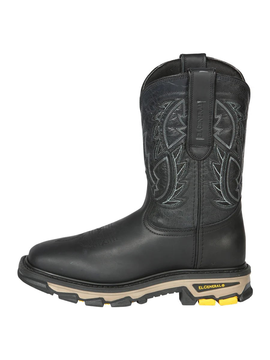 El General Rodeo Work Boot– Crazy Black 44694 - OriginalWestern.com