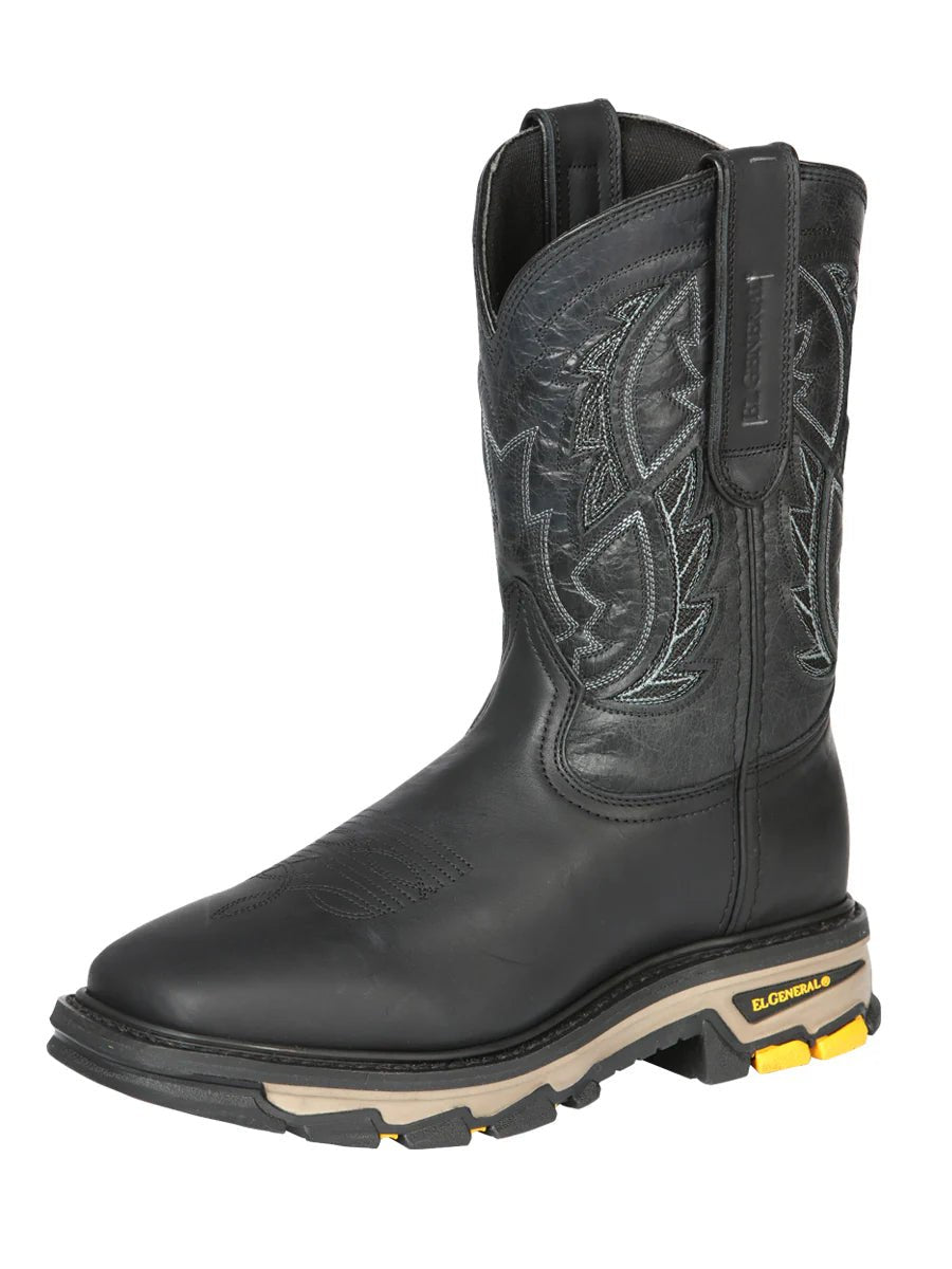 El General Rodeo Work Boot– Crazy Black 44694 - OriginalWestern.com