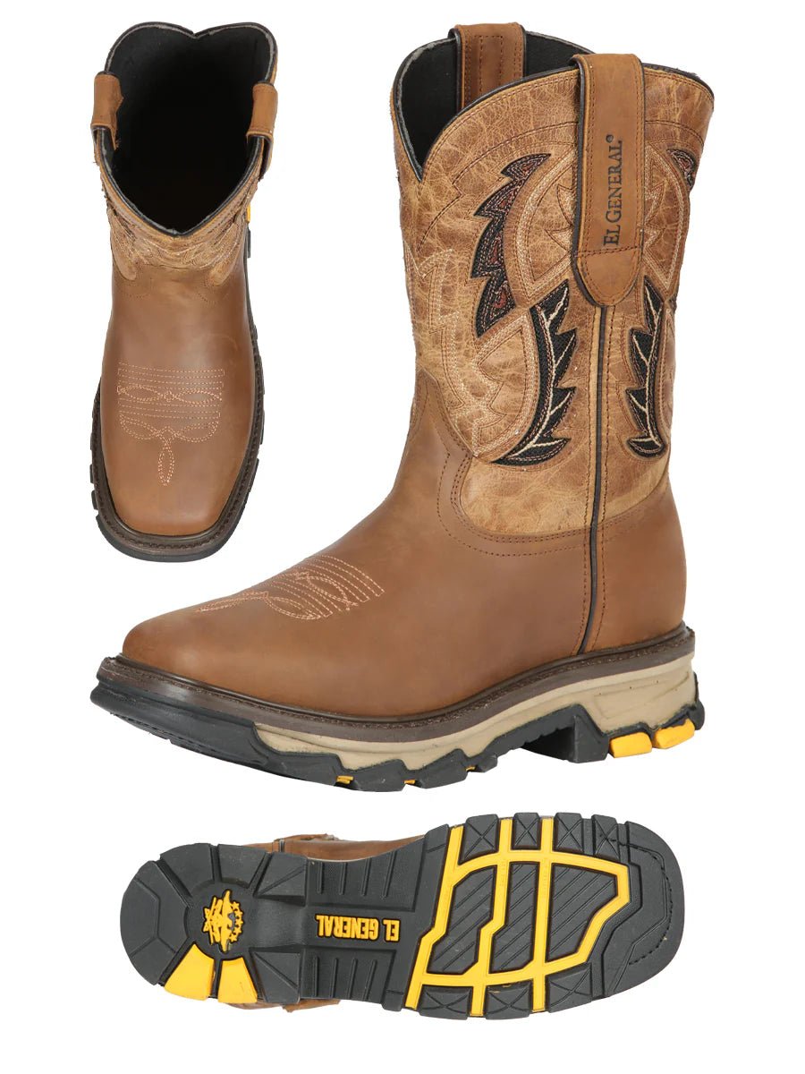 El General Rodeo Work Boot – Leather Honey 44693 - OriginalWestern.com