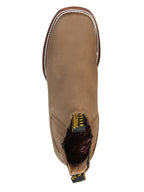 El General Square Toe Ankle Boot–Nobuck Brown 126192 - OriginalWestern.com