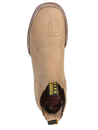 El General Square Toe Ankle Boot – Nobuck Sand 126191 - OriginalWestern.com
