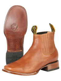 El General Square Toe Ankle Boot–Tejas Ocre 126605 - OriginalWestern.com