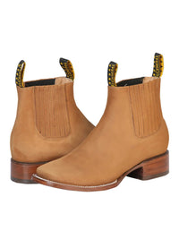 El General Square Toe Ankle Boot–Vintage Gold 126193 - OriginalWestern.com
