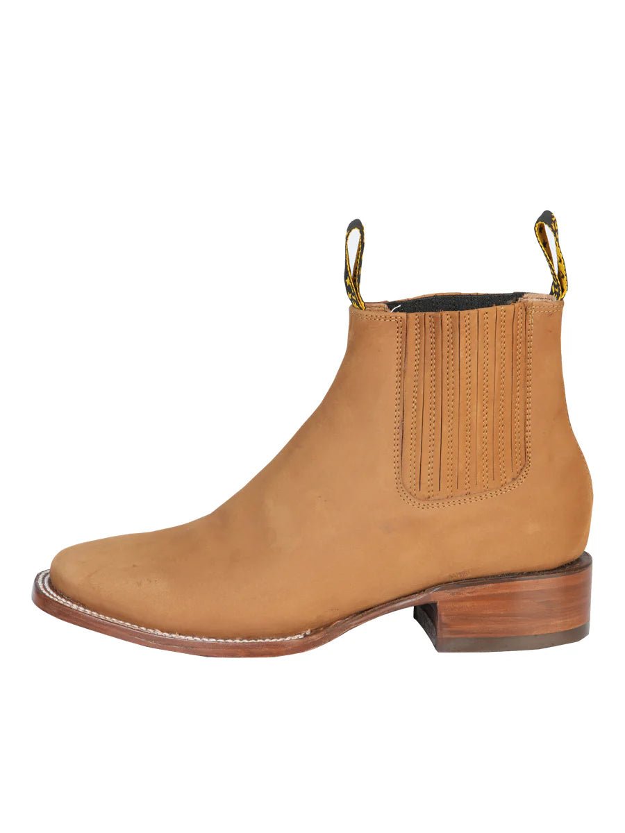 El General Square Toe Ankle Boot–Vintage Gold 126193 - OriginalWestern.com