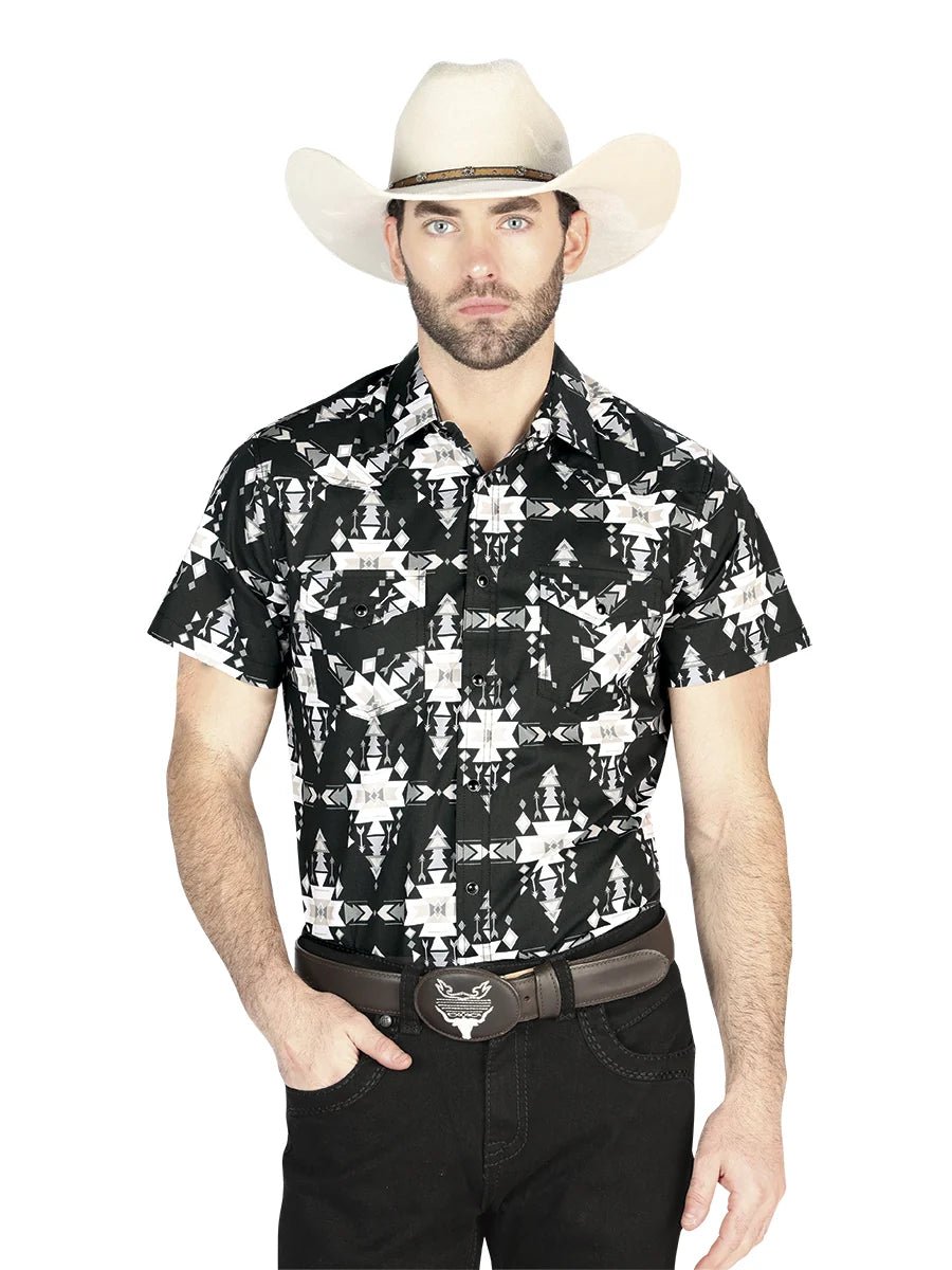 El General Western Shirt - Black 44447 - OriginalWestern.com