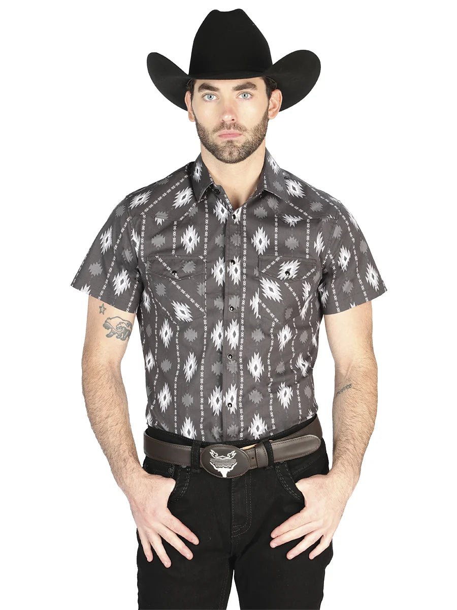 El General Western Shirt - Black 44462 - OriginalWestern.com
