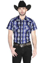 El General Western Shirt - Blue 44460 - OriginalWestern.com