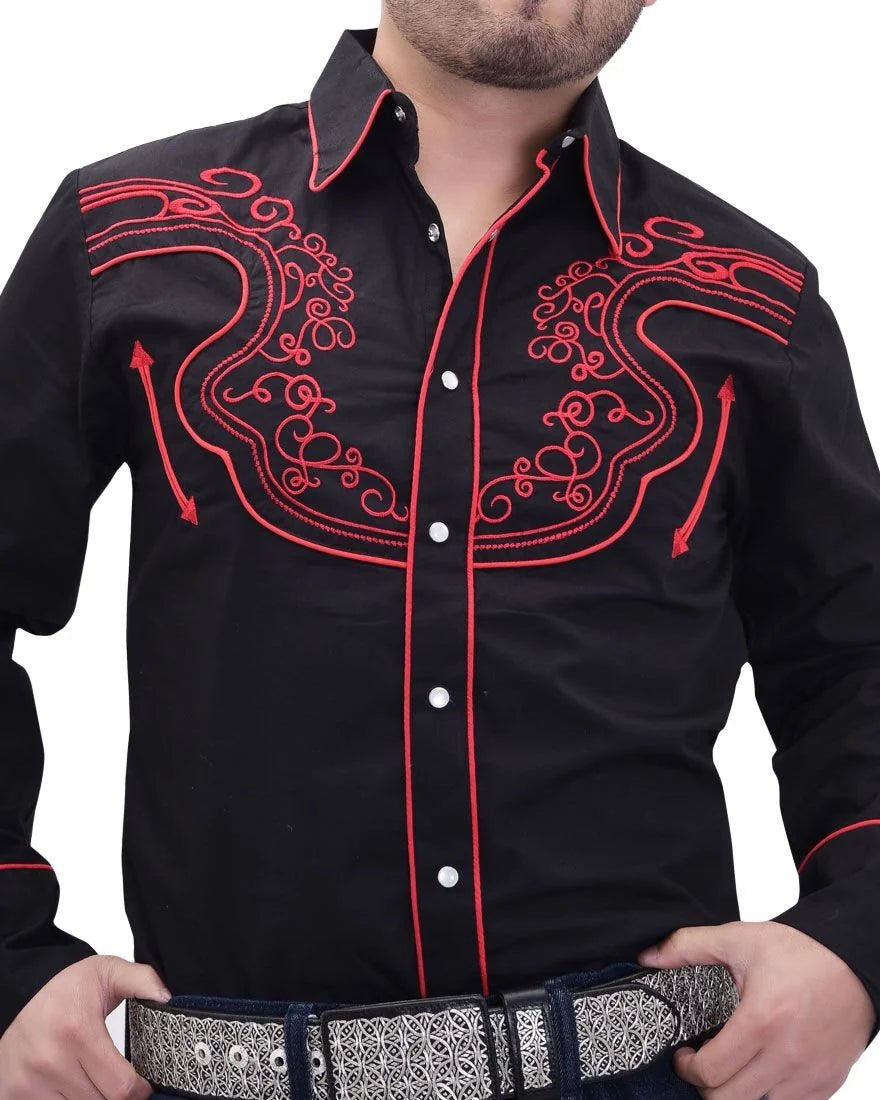 El General - Western Shirt WD Boots 817 Black/Red WD-12-850 - OriginalWestern.com