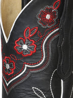 El General Woman Cowboy Boot El General–Leather Crazy Black 42977 - OriginalWestern.com