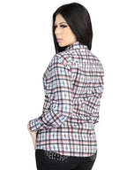 El General Womens - Casual Long-Sleeve Shirt - Black/White 44720 - OriginalWestern.com