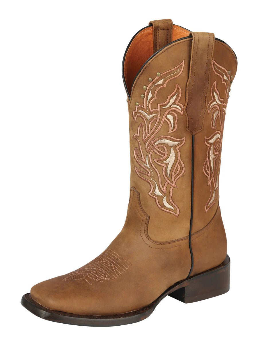 El General Women's Cowboy Boot–Alazan Tobacco 44649 - OriginalWestern.com