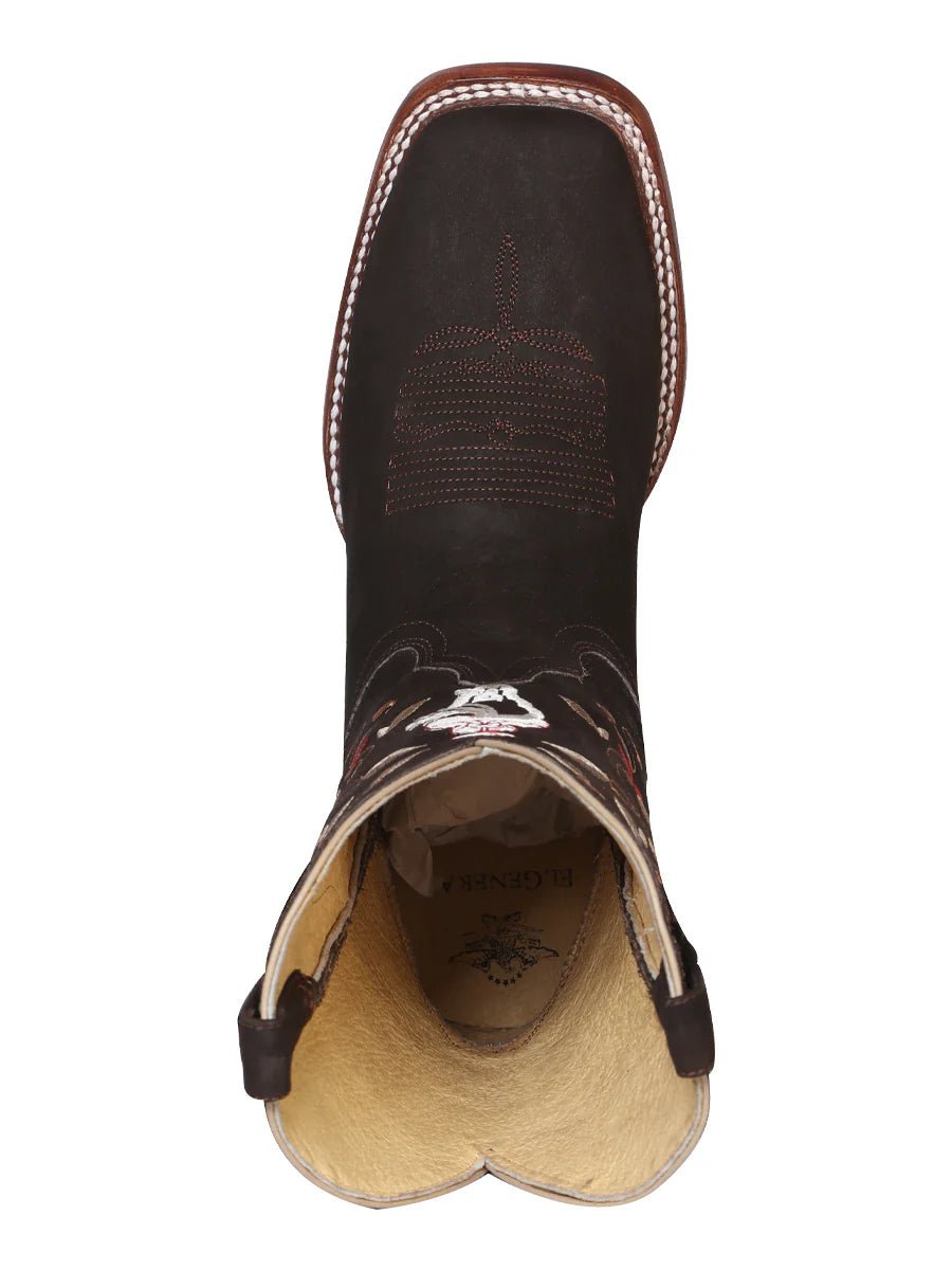 El General Women's Cowboy Boot–Dark Brown 42974 - OriginalWestern.com