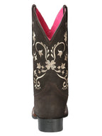 El General Women's Cowboy Boot–Nubuck Brown 44642 - OriginalWestern.com