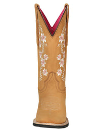 El General Women's Cowboy Boot–Nubuck Peach 44644 - OriginalWestern.com
